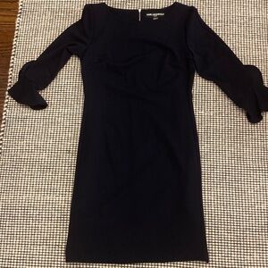 Karl Lagerfeld Navy Long Sleeve Dress